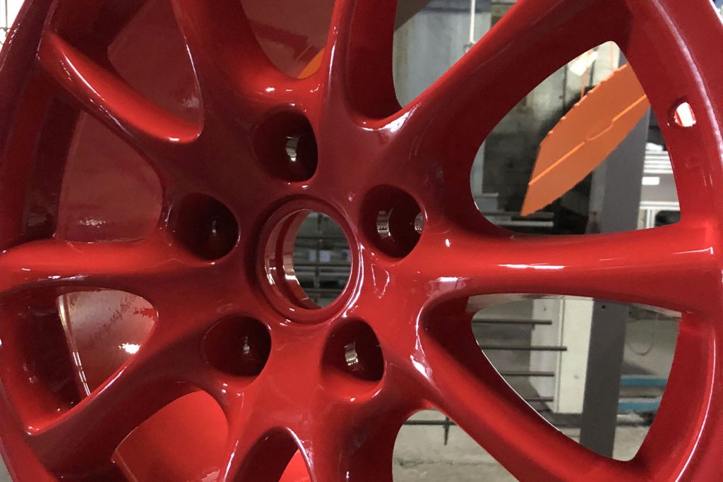 jante thermolaqué rouge