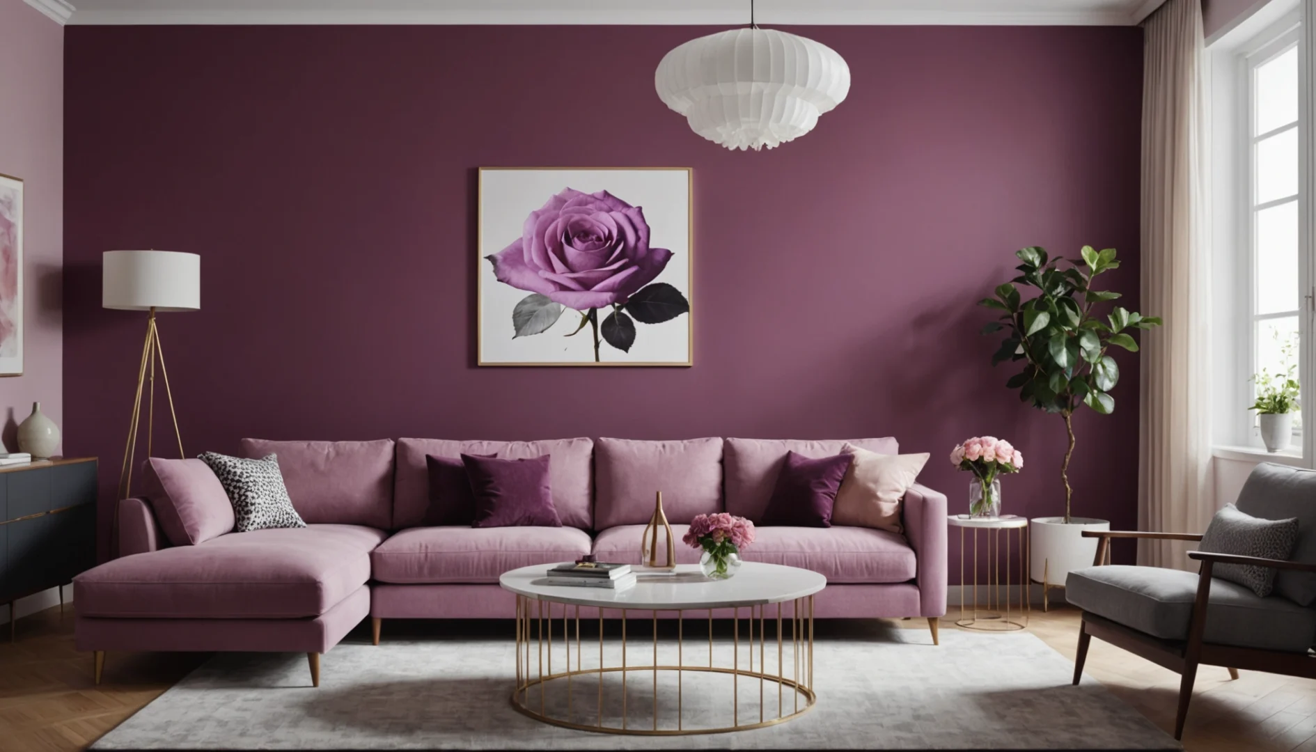 rose violet couleur