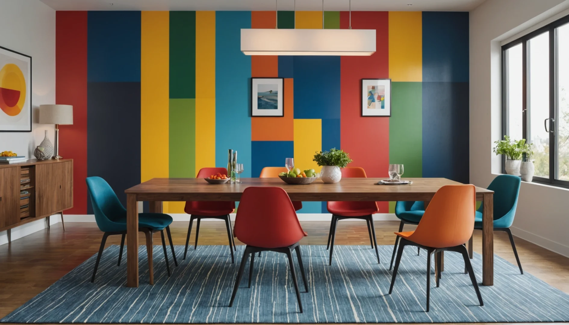 lot de 4 chaises couleurs différentes