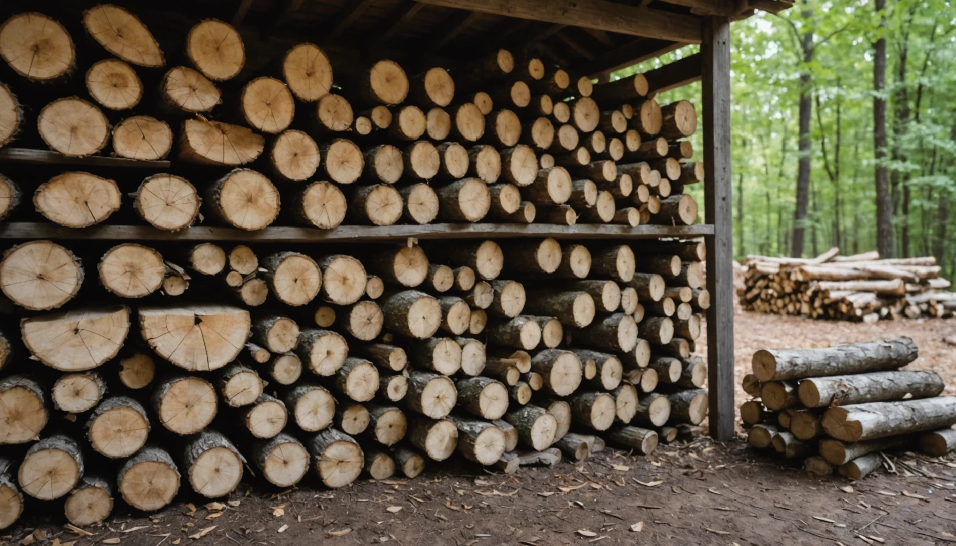merule sur bois de chauffage