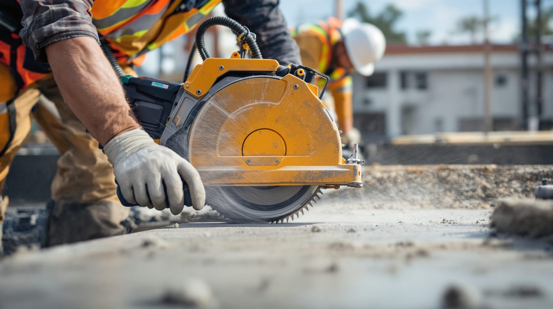 coupe dallage sur terre plein