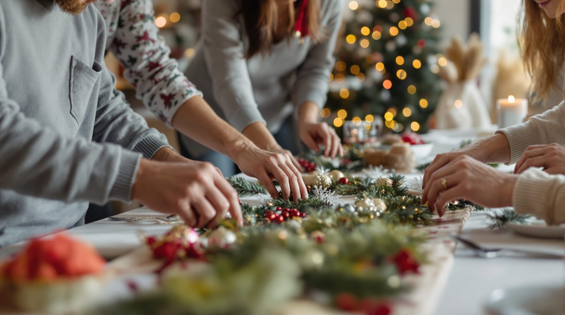 chemin de table de noel a faire soi meme