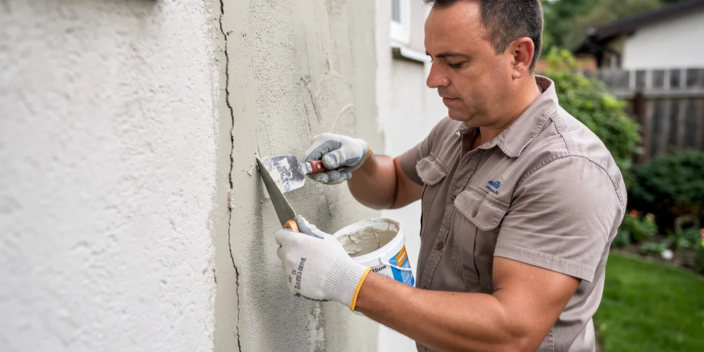 réparer une fissure dans un mur exterieur