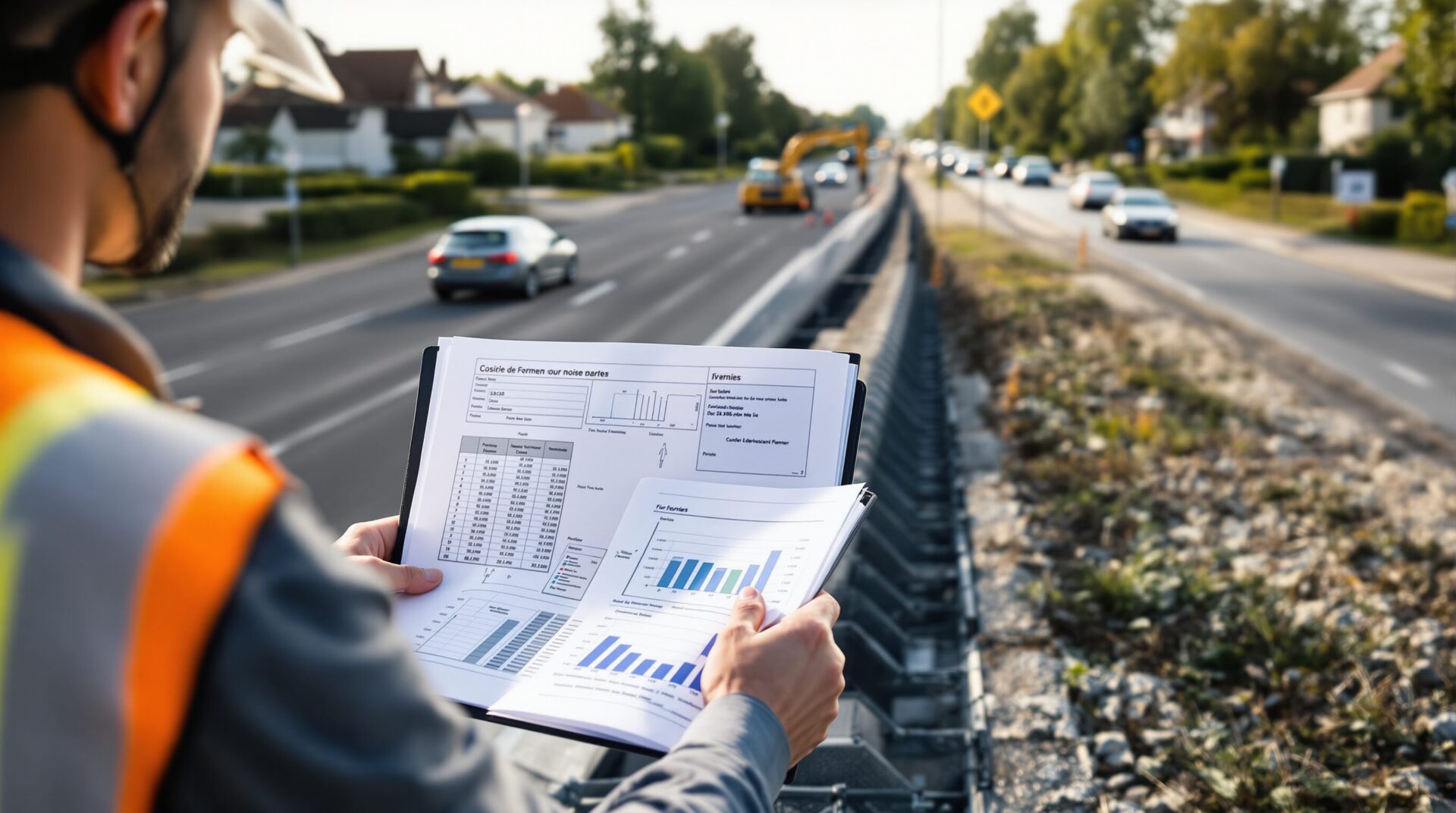 mur anti-bruit route départementale