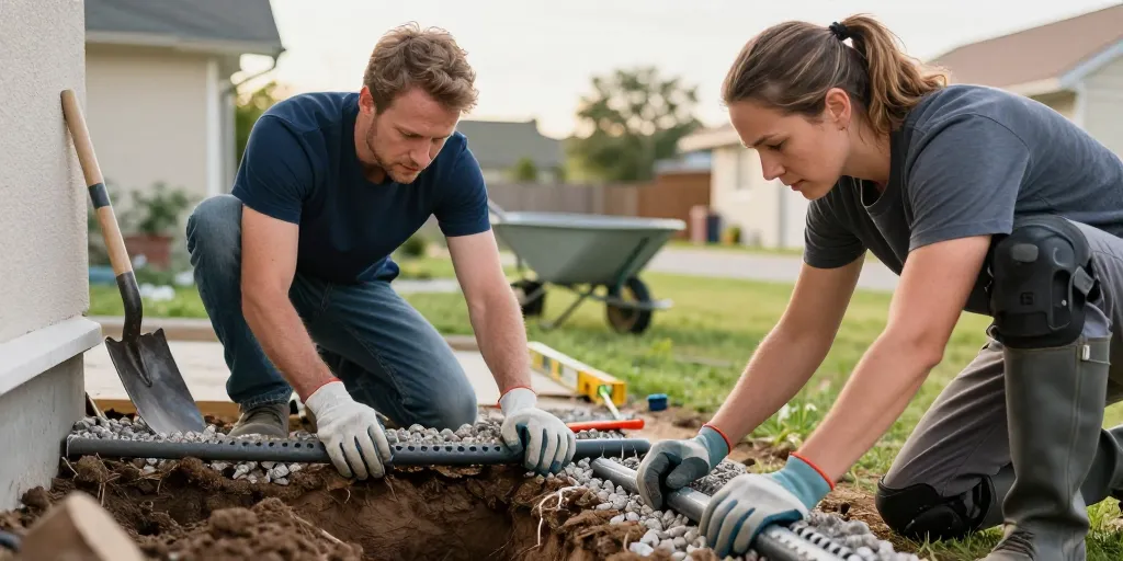 faire un drain autour de la maison
