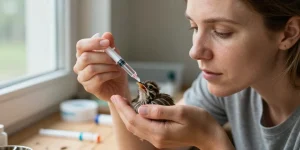 nourrire un oisillon