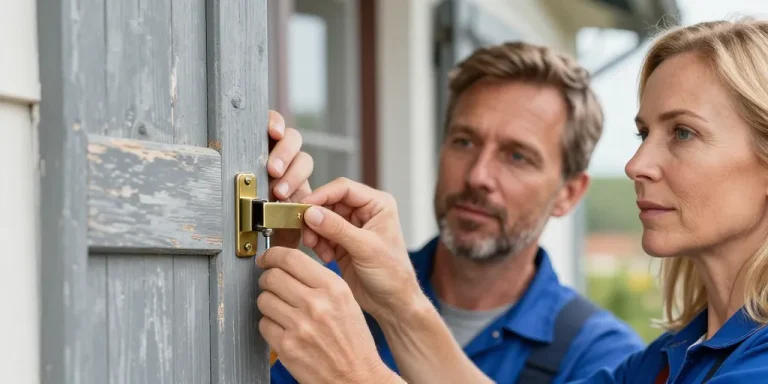 serrure pour volet battant bois