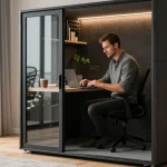 Bureau à domicile : pourquoi investir dans une cabine acoustique pour améliorer la concentration ?