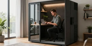 Bureau à domicile : pourquoi investir dans une cabine acoustique pour améliorer la concentration ?