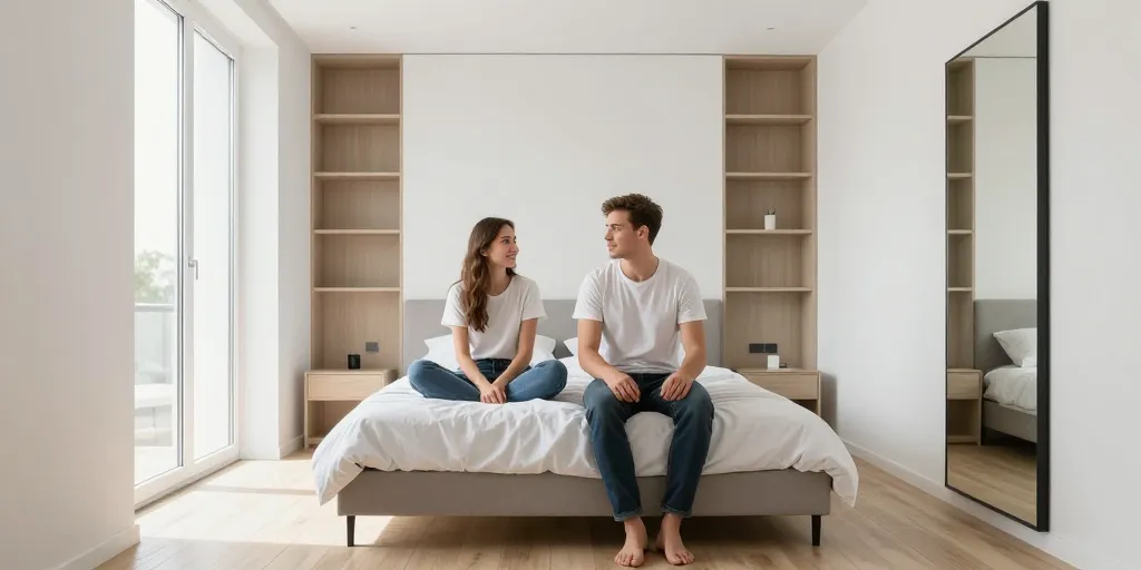 amenagement chambre etroite et longue