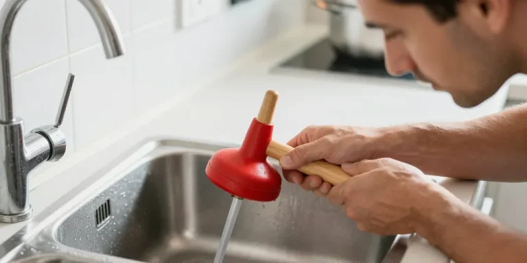 comment déboucher un évier avec une ventouse