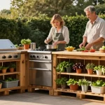 cuisine en palette exterieur