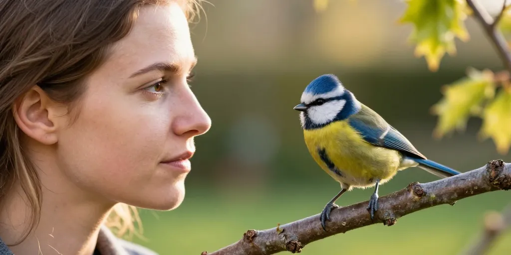 mésange bleue signification