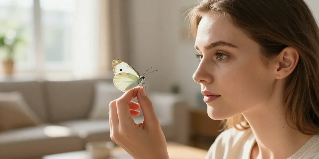 que signifie un papillon blanc