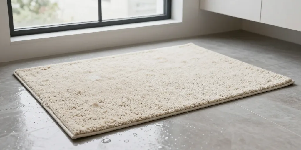 tapis de bain diatomite